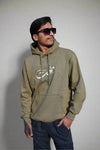 NAZARIYA By BAKHT | Crocodile Green Plain Hoodie By BAKHT| Olive Hoodiee